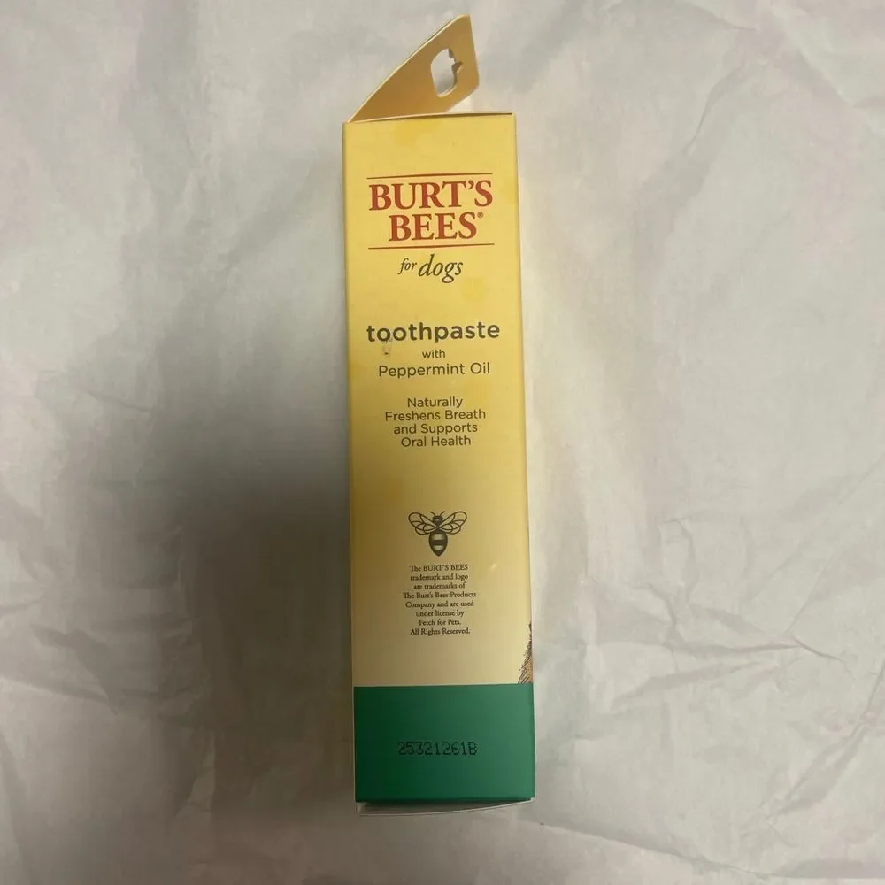 NWT! Burt Bee’s Dog Toothpaste Set of 2 Peppermint Flavor